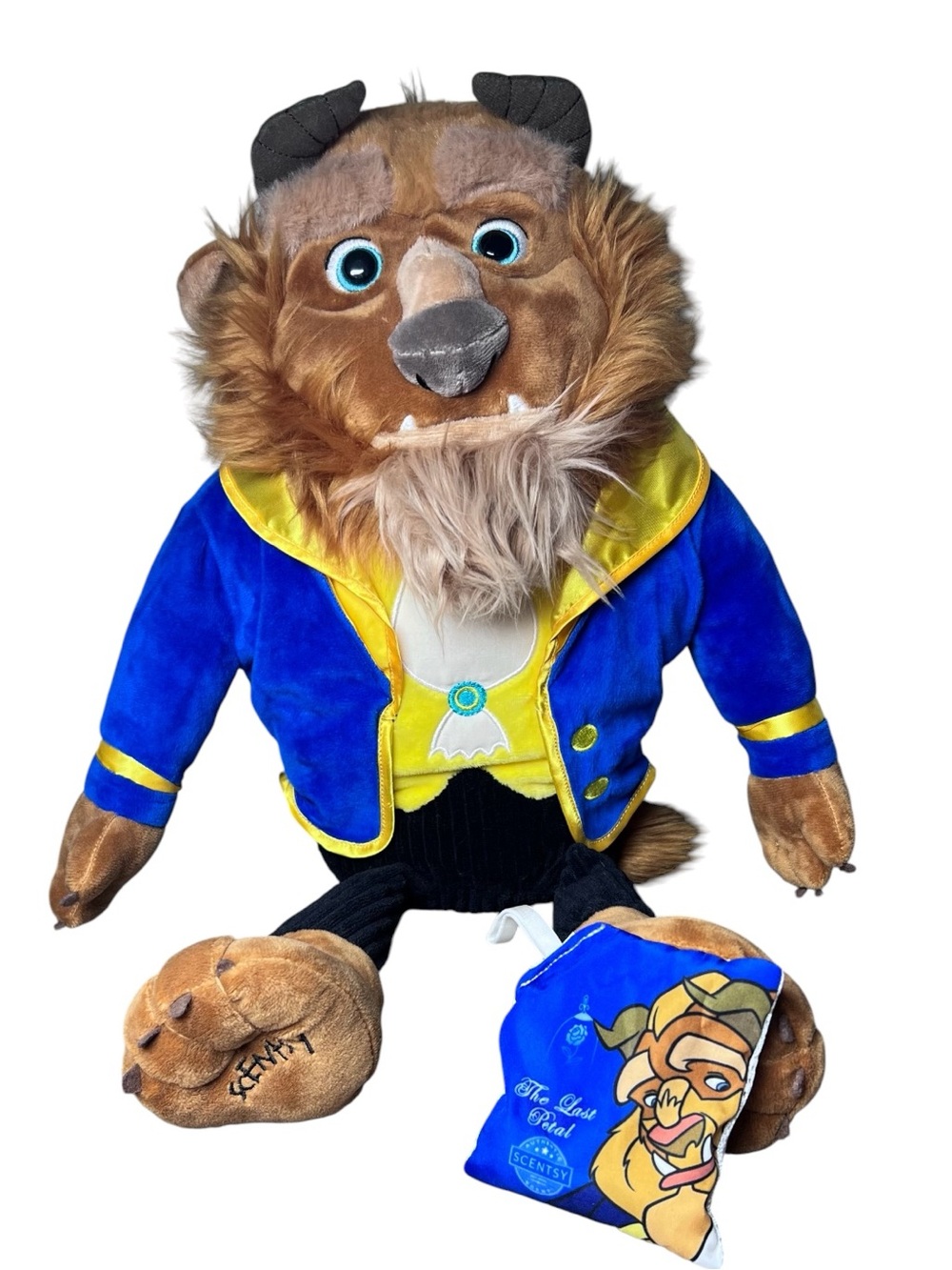 Disney Scentsy Buddy Plush Beauty & The Beast 19" Stuffed Toy W/ Scent Pak